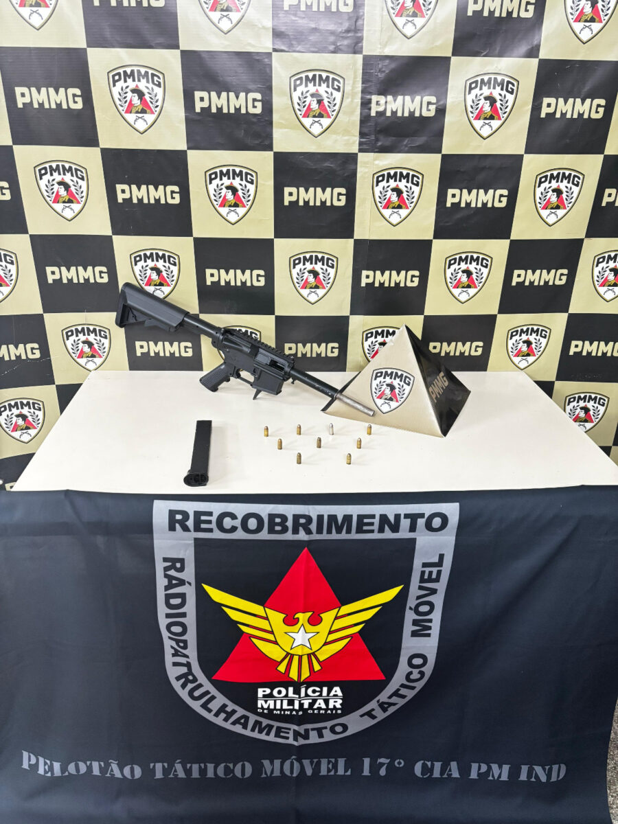 Polícia Militar apreende submetralhadora artesanal e munições em João Monlevade