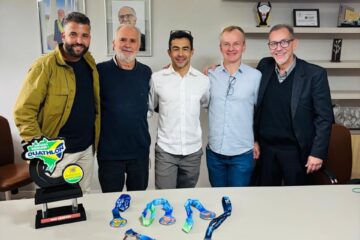 João Monlevade: Professor Talles Medeiros apresenta propostas para fortalecimento do duathlon durante visita ao prefeito