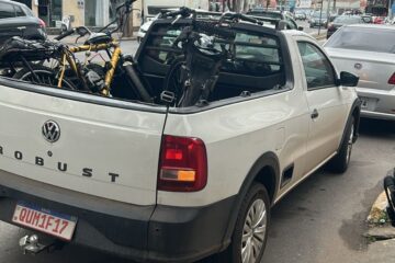 Bicicleta motorizada é apreendida após manobra perigosa no Centro de João Monlevade