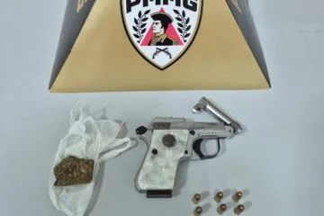Itabira: ocorrência de disparo acidental leva Polícia Militar a apreender arma de fogo no Clóvis Alvim II