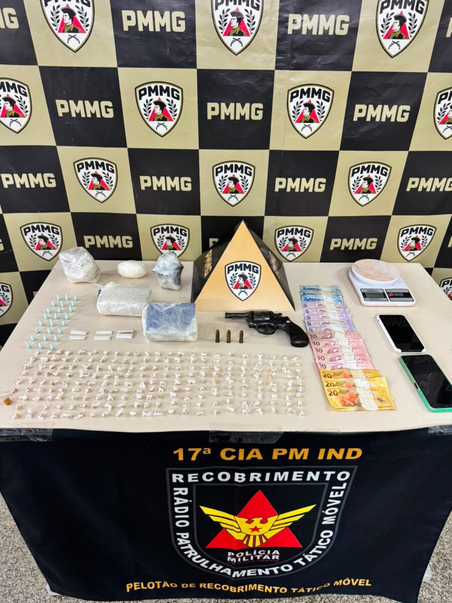 Operação da Polícia Militar termina com suspeito baleado e grande apreensão de drogas em João Monlevade