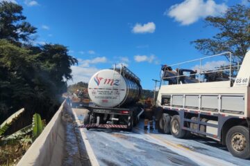 Após quase 8 horas de interdição, BR-381 é liberada em Nova Era
