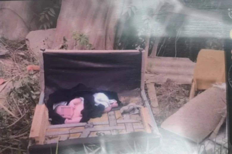 Moradores resgatam recém-nascido abandonado em terreno no município de Sabará