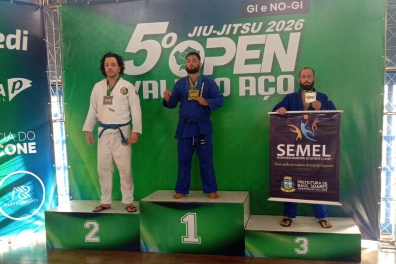 São Gonçalo do Rio Abaixo conquista títulos no 5º Open Vale do Aço de Jiu-Jitsu