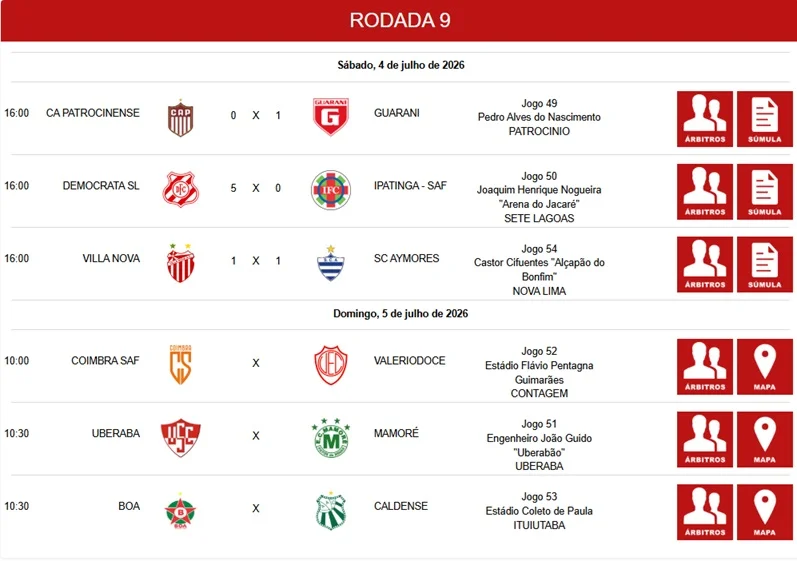 Classificado para a próxima fase, Valério enfrenta o Coimbra de olho na liderança do Grupo B do Módulo II do Mineiro