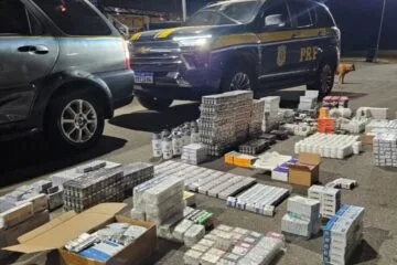 PRF apreende quase 3,2 mil medicamentos irregulares durante fiscalização na BR-381, em João Monlevade