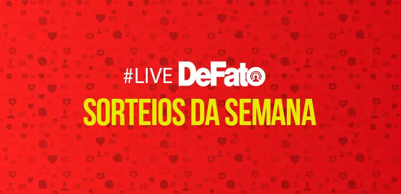 Livros, ingressos, hambúrgueres e R$ 200 em makes: live DeFato estará recheada de prêmios nesta quinta; CONCORRA!