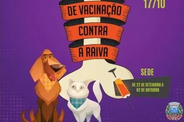 Campanha de Vacinação Antirrábica começa em Conceição e vai até outubro