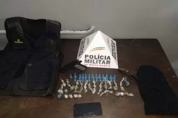 Santa Bárbara: Polícia Militar prende homem por tráfico e apreende arma
