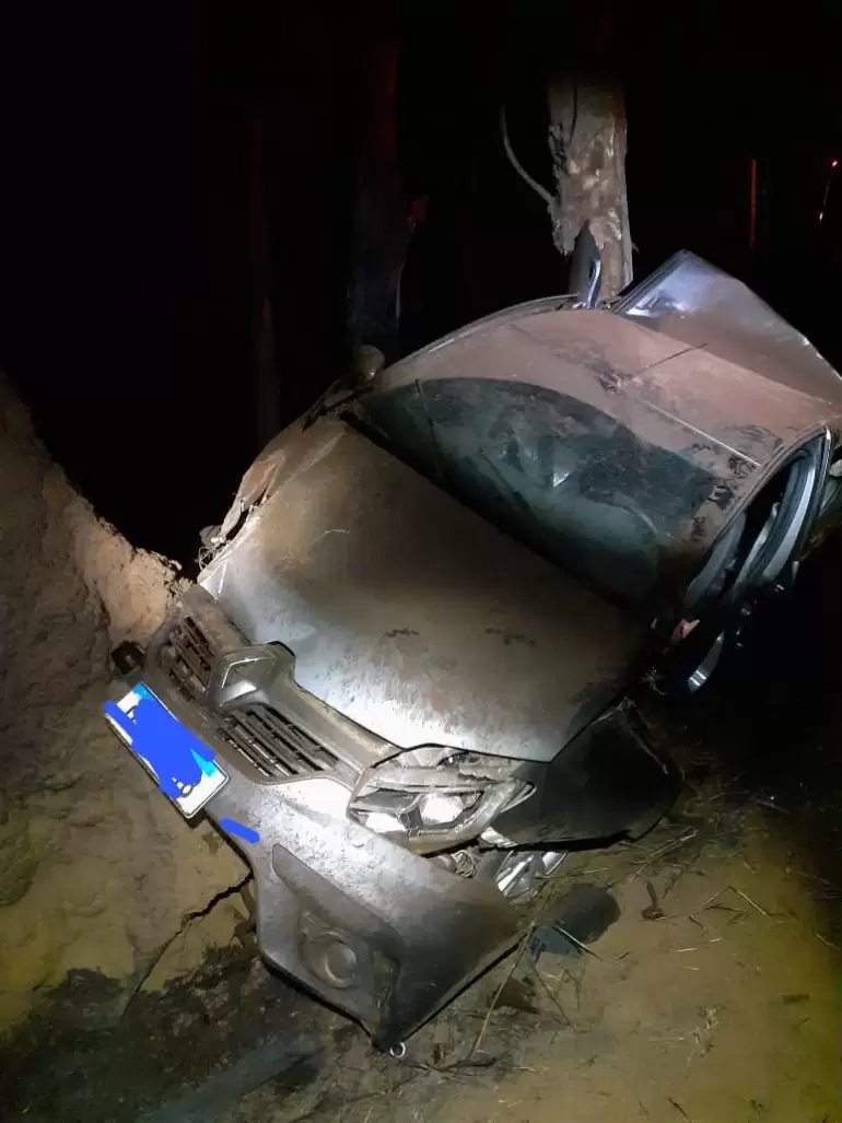 Motorista perde controle e se choca contra eucalipto na BR-040
