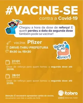 Itabira tem vacinação para crianças e aplicação de reforço; confira o calendário