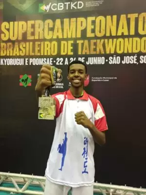 Humberto Vinícius levou a prata em Santa Catarina. 