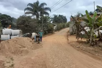Obras da Estrada do Pedreira avançam em Monlevade