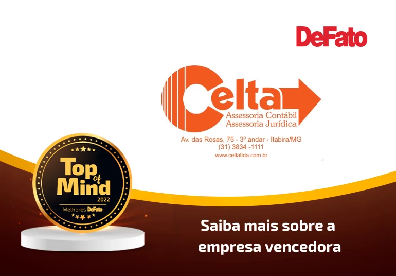 Celta Contabilidade – Top of Mind 2022 Celta Contabilidade – Top of Mind 2022