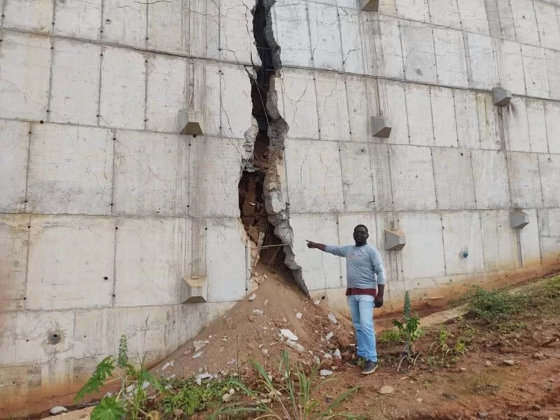 Obra do DNIT que custou R$7 milhões tem estrutura danificada meses após sua construção