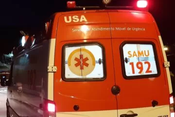 Homem é socorrido pelo Samu após ser baleado no Pedreira