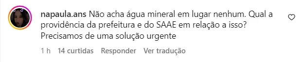 Sem abastecimento de qualidade, itabiranos fazem corrida para comprar água mineral e esvaziam prateleiras de supermercados