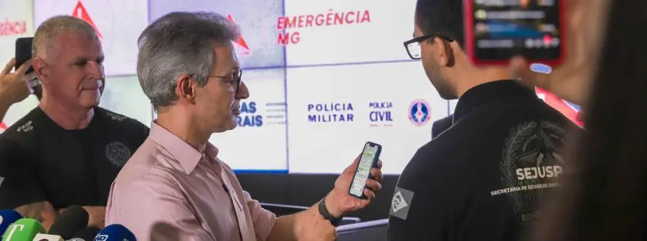 Programa “Emergência MG” permite que números 190, 197 e 193 sejam acionados via internet Programa “Emergência MG” permite que números 190, 197 e 193 sejam acionados via internet