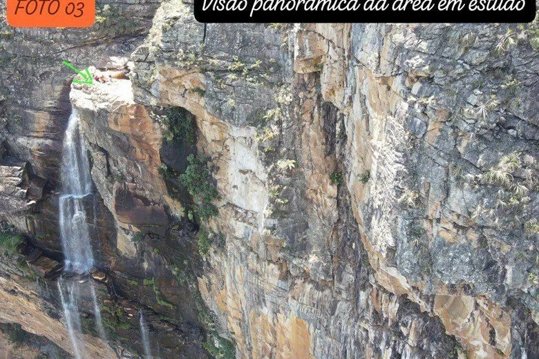Relatório indica fissura de 10 metros em cachoeira de Conceição do Mato Dentro Relatório indica fissura de 10 metros em cachoeira de Conceição do Mato Dentro