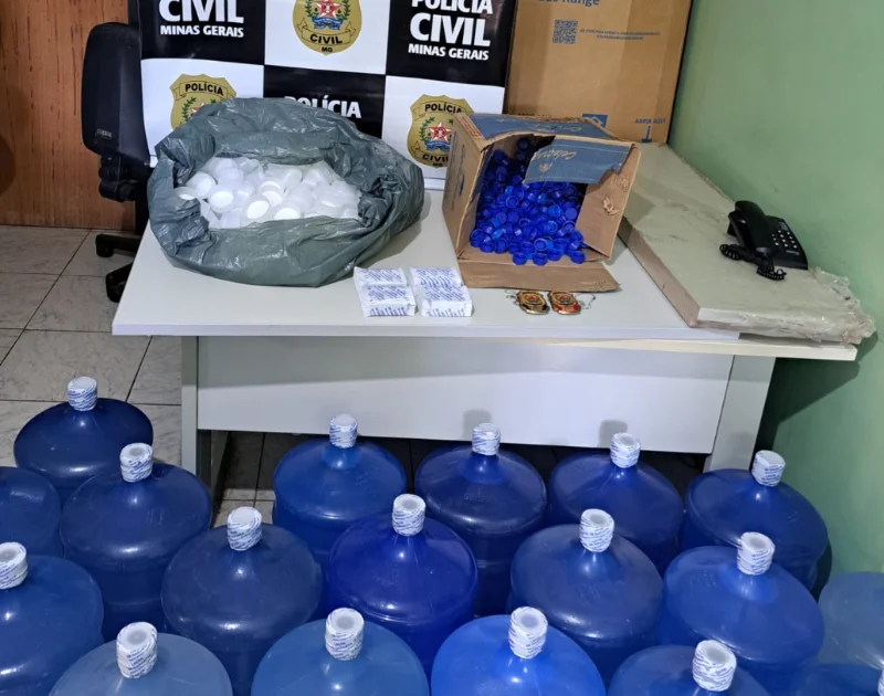 Homem é preso por vender água mineral adulterada em São José do Goiabal