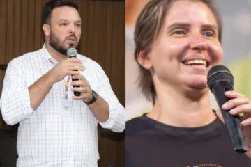 Laura Souza, secretária de Educação, e Gabriel Quintão, de Administração, são pré-candidatos a vereador