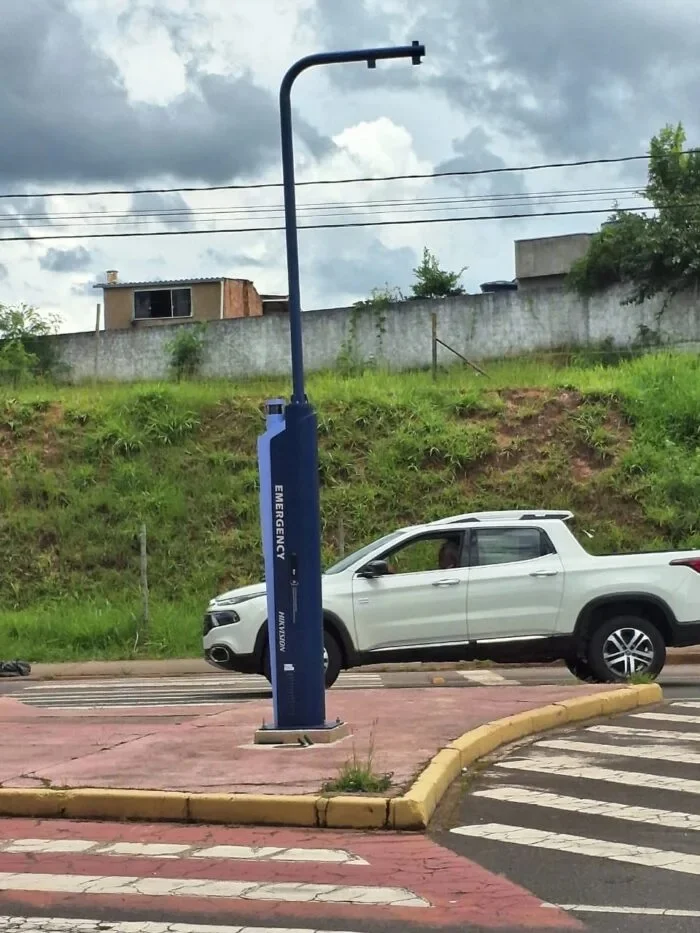 Poste do programa Itabira Segura e Conectada é furtado no bairro Juca Rosa