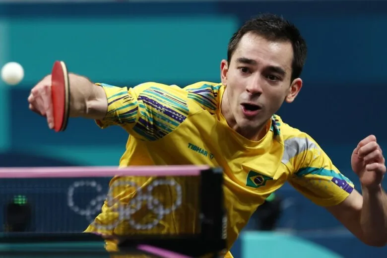 Hugo Calderano bate chinês e disputa final inédita na Copa do Mundo de tênis de mesa Hugo Calderano bate chinês e disputa final inédita na Copa do Mundo de tênis de mesa