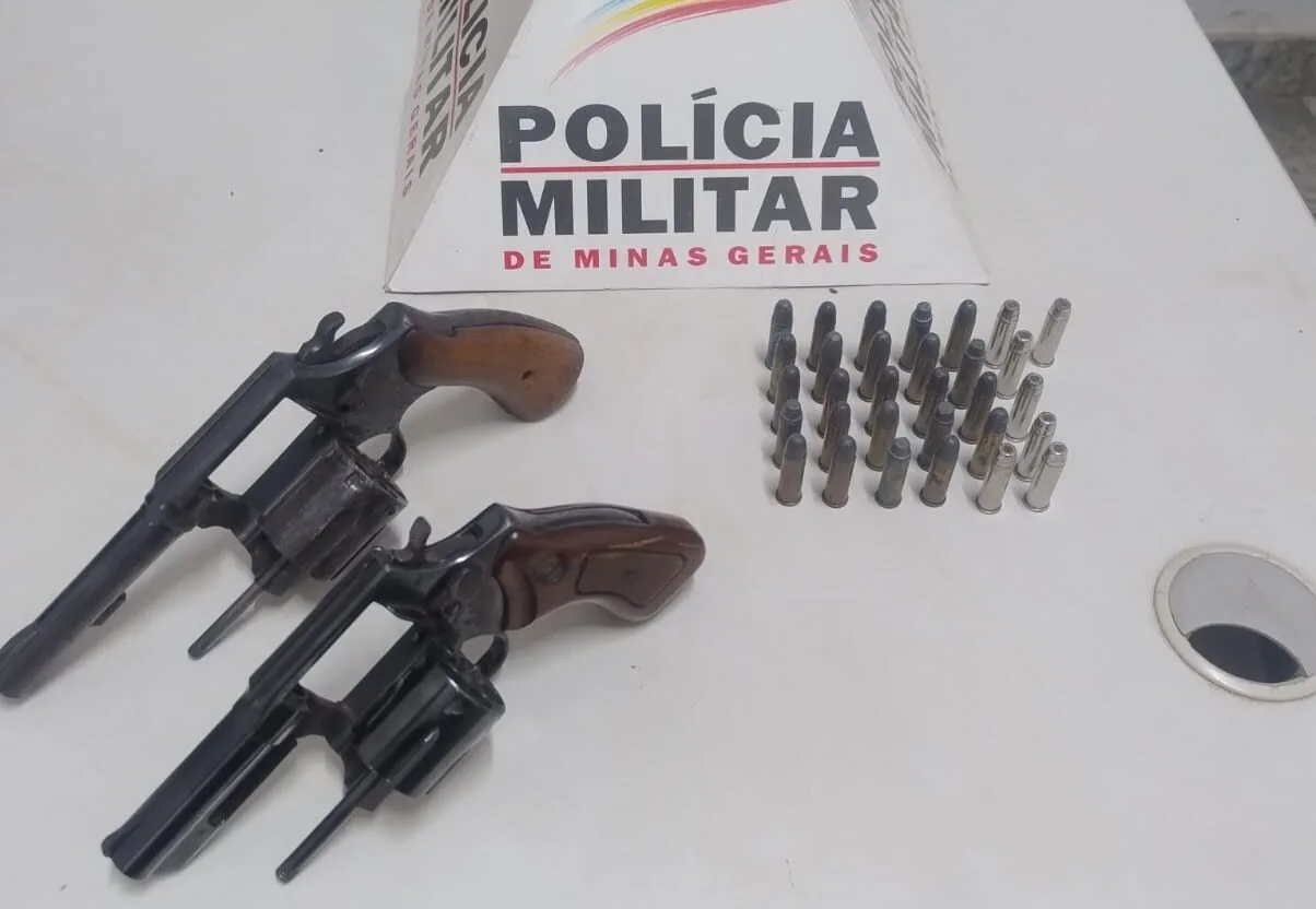 Após denúncia de ameaça, polícia apreende duas armas de fogo em Barão de Cocais