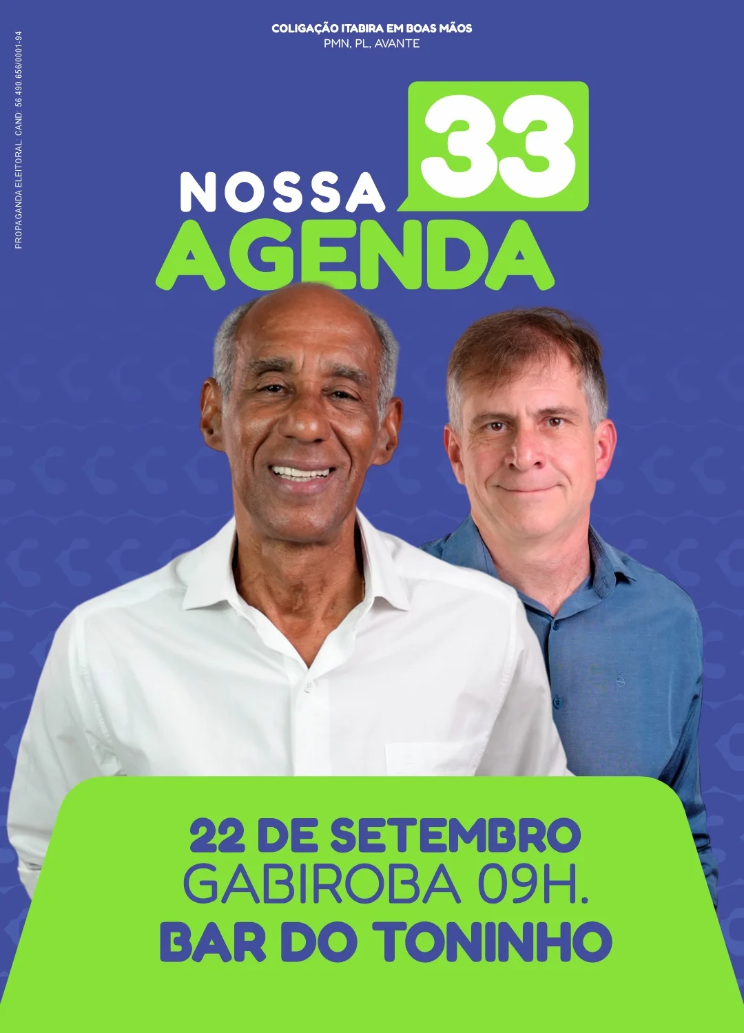 Eleições em Itabira: confira a agenda do candidato João Izael para este domingo