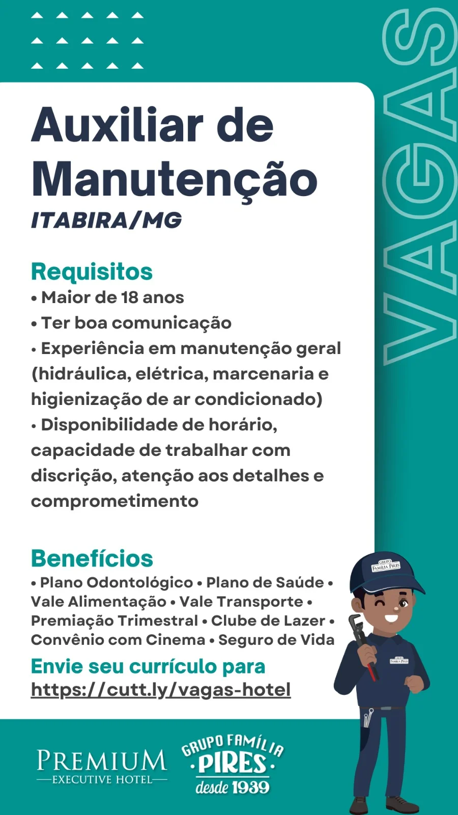 Procurando uma oportunidade de trabalho? Grupo Família Pires e Premium Executive Hotel estão com vagas; saiba mais!