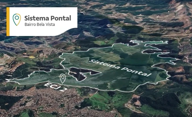 Sitema Pontal, em Itabira - Foto: Dilvulgação Vale