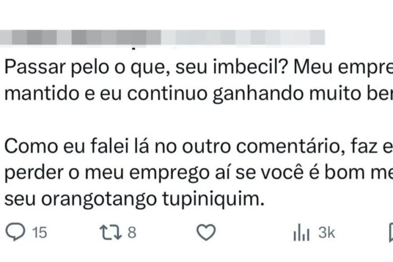 Homem que fez ofensas racistas nas redes sociais é demitido por empresa em BH