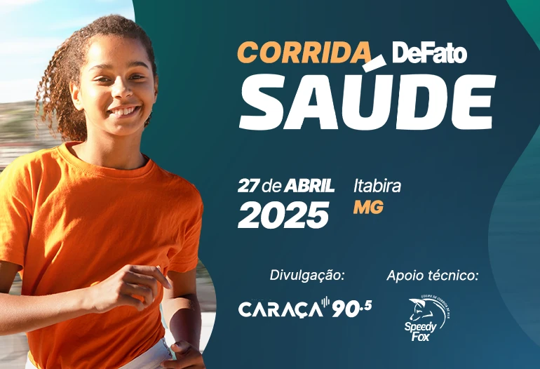 Inscrições para a Corrida DeFato Saúde seguem a todo vapor; Corrida Kids também está disponível Inscrições para a Corrida DeFato Saúde seguem a todo vapor; Corrida Kids também está disponível
