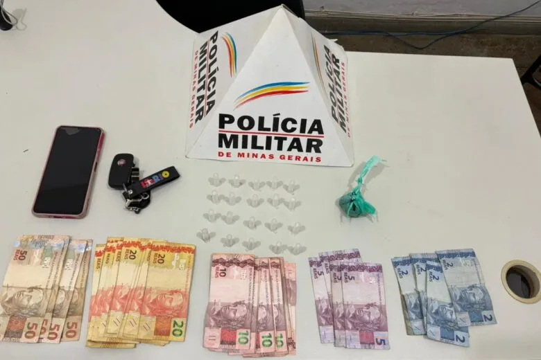 Polícia prende suspeito de tráfico de drogas e direção perigosa em Catas Altas