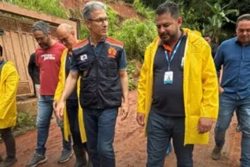 Governador Romeu Zema vistoria o Vale do Aço após as fortes chuvas do fim de semana