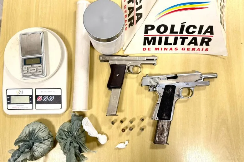 Idoso de 64 anos é preso por tráfico de drogas e porte ilegal de arma de fogo em Ipatinga 