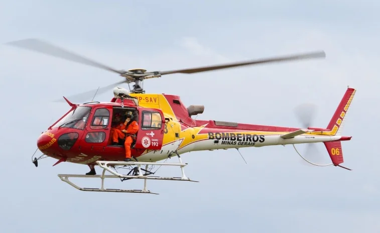 Jovem com trauma grave na cabeça é transferido de helicóptero de Itabira para BH