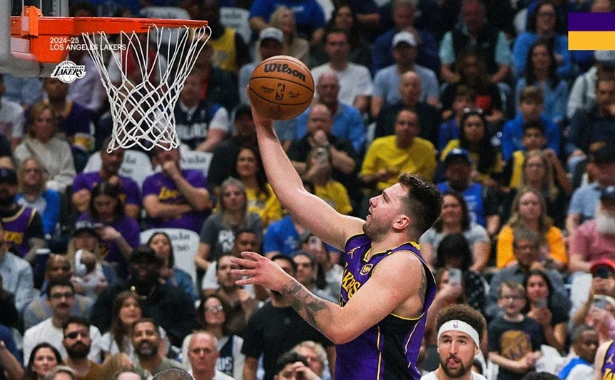 Doncic chora em 1º jogo contra os Mavericks fora e marca 45 pontos em vitória dos Lakers