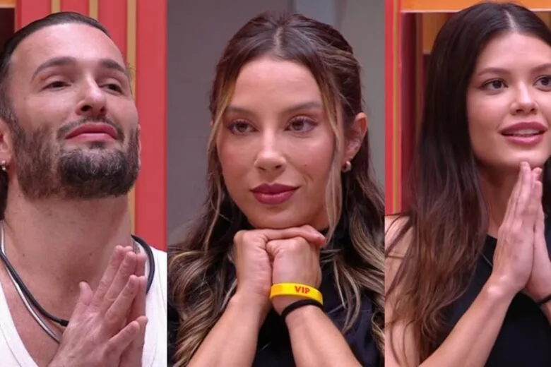 Diego Hypólito, Renata e Vitória Strada estão no “Paredão” do “BBB 25”