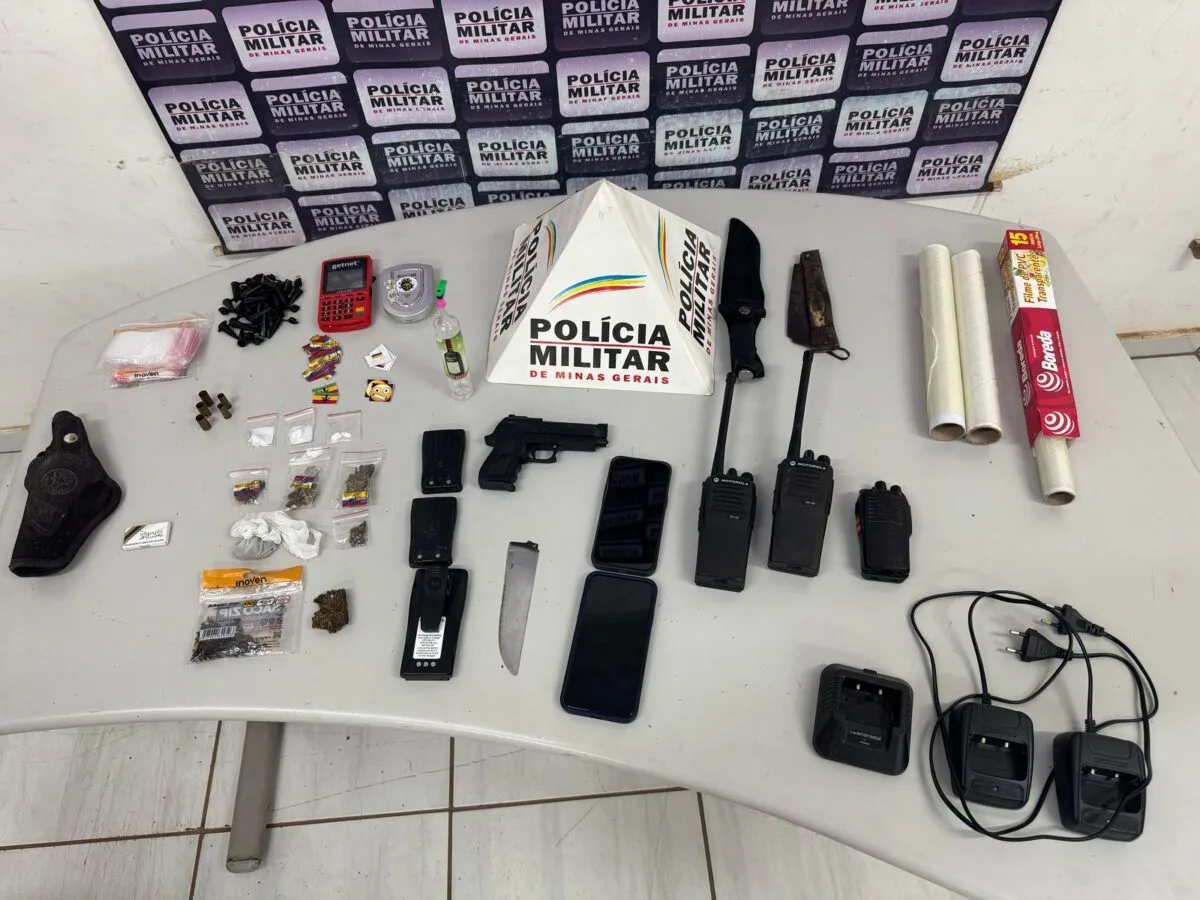 Dupla é detida por tráfico de drogas no bairro Nova Vista, em Itabira