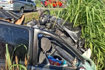 Tragédia na BR-040: colisão entre ônibus e carro deixa três mortos e um bebê ferido em Curvelo