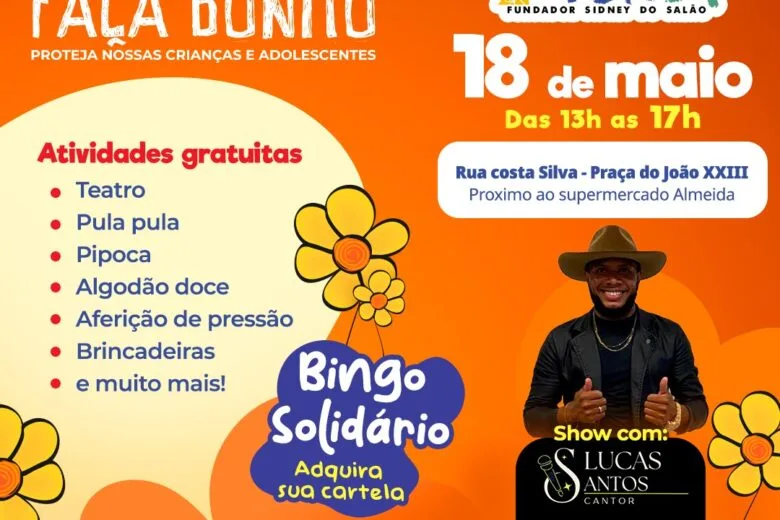 Projeto “Cabeça Feita” promove Rua de Lazer no bairro João XXIII neste domingo (18) Projeto “Cabeça Feita” promove Rua de Lazer no bairro João XXIII neste domingo (18)