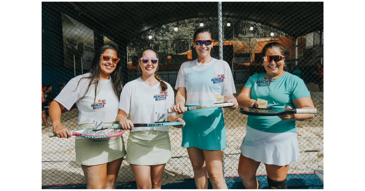 Clube Real realiza torneio de Beach Tennis em inauguração das novas quadras
