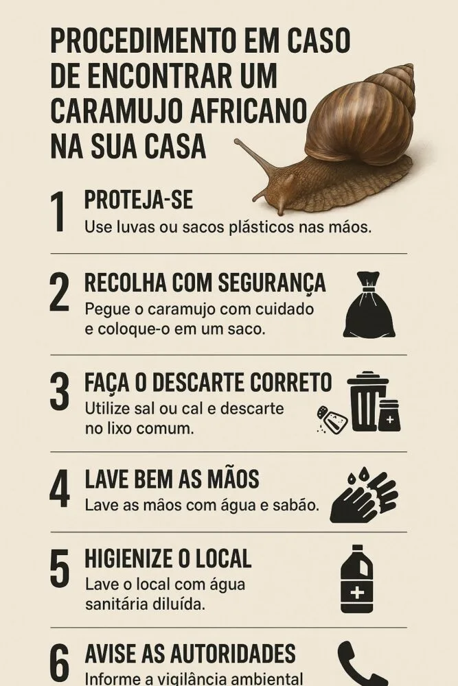 Caramujo africano: mitos e verdades sobre a espécie
