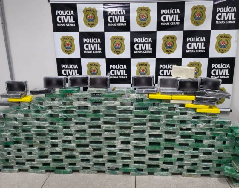 Polícia apreende mais de 230 kg de drogas na Grande BH e desarticula rota internacional de tráfico
