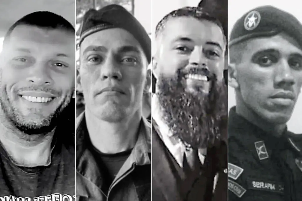 Os policiais mortos na Operação Contenção foram homenageados durante sepultamento