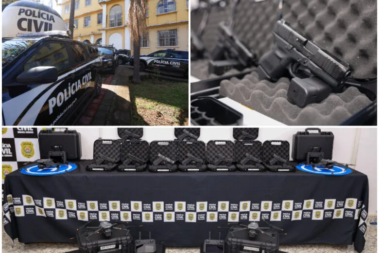 Polícia Civil amplia poder operacional com entrega de viaturas, armas e drones