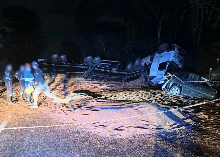 Tragédia na BR-262: três pessoas morrem após carro invadir contramão em Moema