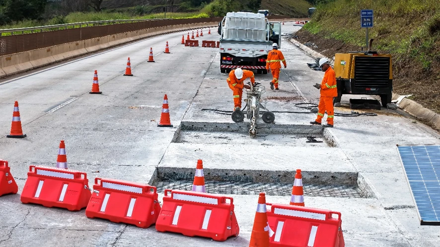 BR-381 terá alterações em obras e manutenções durante o feriado de Corpus Christi. Confira a programação